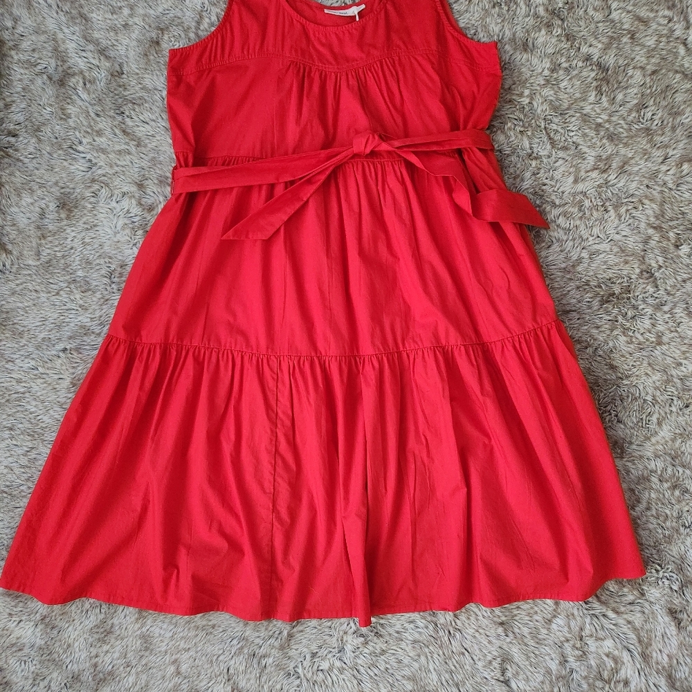 Anthropologie Roller Rabbit Coley Dress In Scarlet Red Women's Size‎ XL - Picture 3 of 11